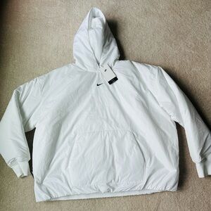 Nike White Puffy Oversized Pullover Jacket